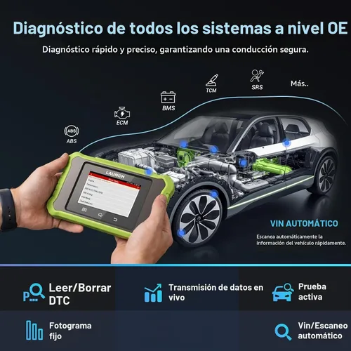 Vista 2 de LAUNCH Creader Elite X500 for GM OBD2 Scanner Diagnostic Tool Full System