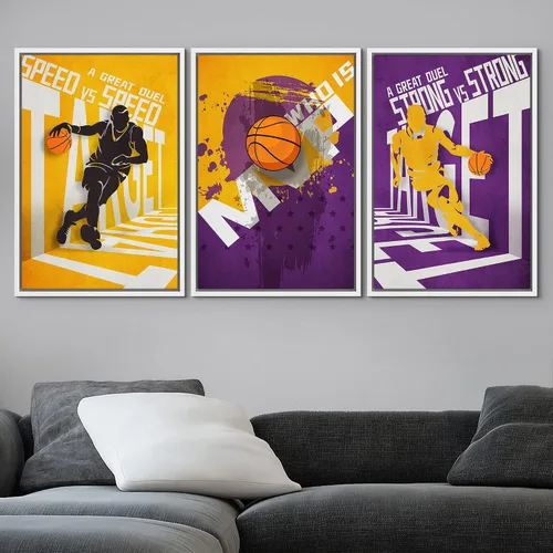 Vista 28 de wall26 Lienzo enmarcado para pared, juego de arte de primer plano, detalles de costuras de béisbol, atletas deportivos, fotografía, moderno