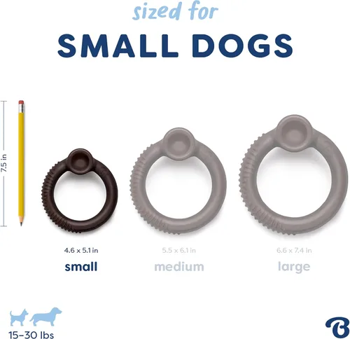 Vista 4 de Benebone Ring - Juguete masticable duradero para perros para masticadores agresivos, edición limitada, sabor arándano, pequeño