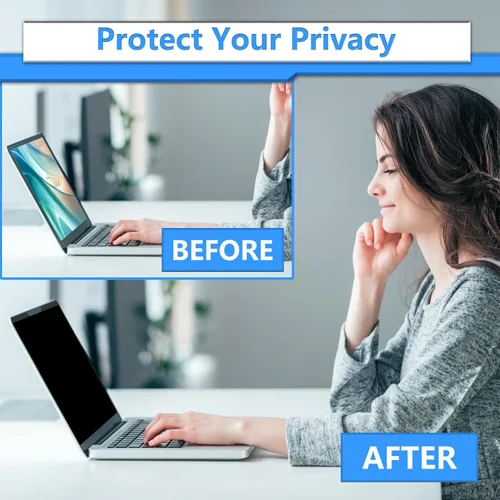 Vista 6 de Pantalla magnética de privacidad para laptop 11.6 pulgadas 16:9, filtro de Negro