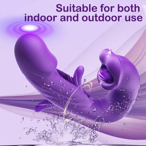 Vista 5 de Floor Trainer, 4-in-1 Pelvic Floor Activator, Quiet, Waterproof Design (red) b003 (Purple)