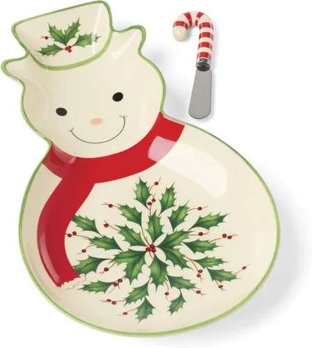 Vista 19 de Lenox 898272 Plato Cubierto Navideño, Pequeño, Navidad, Vajilla Festiva para Servir