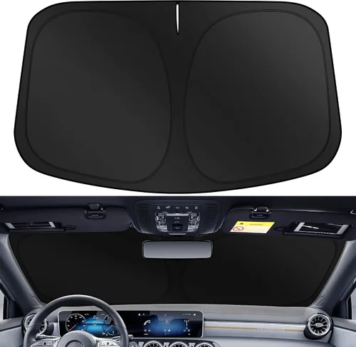 Vista 3 de XHRING Parasol para parabrisas compatible con Honda CRV CR-V HRV HR-V 2026 2025 2024 2023 LX EX EX-L Sport Hybrid Touring SUV, cubierta de ventana