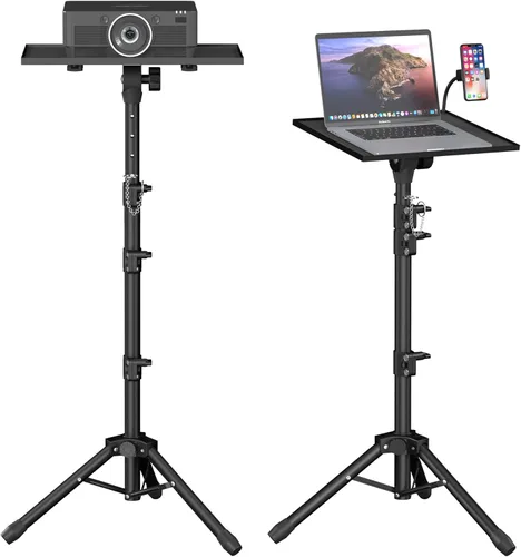 Vista 10 de Facilife Trípode para proyector, trípode para laptop, altura ajustable, de 22 a 47 pulgadas, soporte de trípode para proyector, trípode