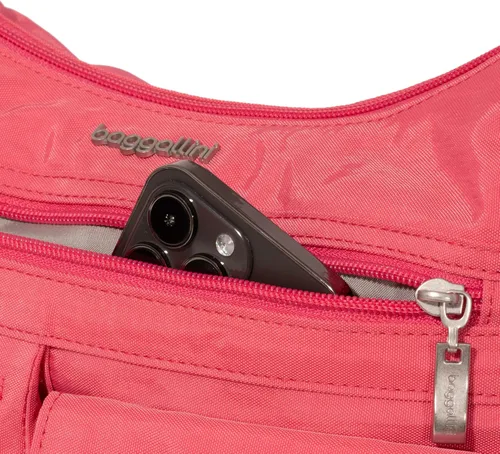 Vista 80 de Baggallini womens Everywhere Bagg Crossbody Women 11x9 Lightweight Nylon Hobo Water-resistant Travel Bag W/Rfid