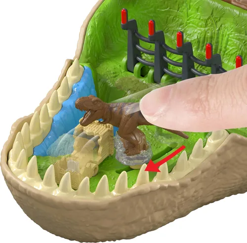 Vista 5 de Mattel Jurassic World Micro Adventure Playset Tyrannosaurus Rex Head