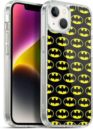 Vista 353 de Head Case Designs Funda de gel con licencia oficial de Batman DC Comics Bat Signal Logos [protección de grado militar] compatible con Apple iPhone 7