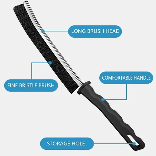 Vista 13 de Cepillo de limpieza de hendiduras, nueva herramienta de cepillo de limpieza multifuncional, cepillo para huecos de baño, hogar, cocina, baño
