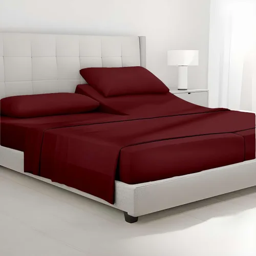 Vista 28 de Giza Sheets Twin – Sábanas de 100% algodón egipcio Giza – Sábanas para colchón de hasta 18 pulgadas de profundidad – 4 piezas de sábanas de algodón