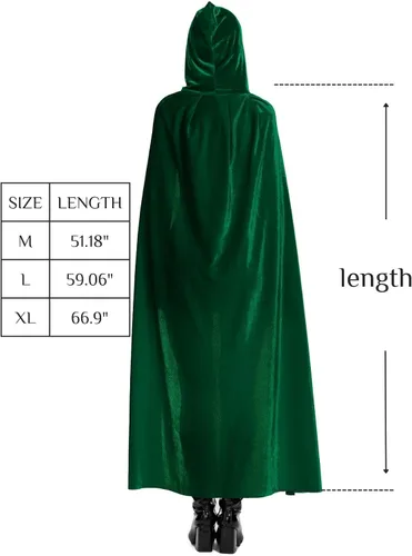 Vista 6 de Raven - Capa para mujer, capa con capucha para mujer, capa roja de Caperuca, Capa morada con capucha, capa de cosplay de cuervo, capa morada