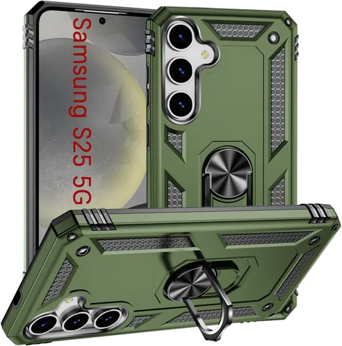 Vista 35 de Korecase - Carcasa para Samsung Galaxy S10E con soporte de anillo, color Negro