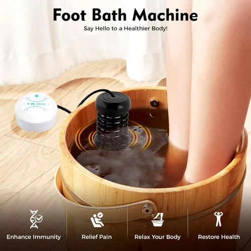 Vista 3 de Portable Ionic Foot Bath Detox Machine,30-Min Timer Ionic Foot Spa