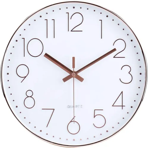 Vista 9 de jomparis Reloj de pared negro de 10 pulgadas, funciona con pilas, reloj de pared silencioso y sin tictac, reloj clásico para el hogar, oficina