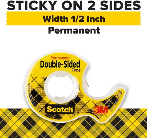 Vista 12 de Scotch Cinta adhesiva de doble cara con dispensador de cinta