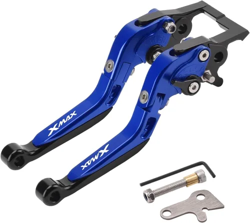 Vista 23 de Palanca de freno de embrague plegable ajustable para Xmax 125 250 300 400 XMAX250 XMAX300 2018 2023 (color : 7)