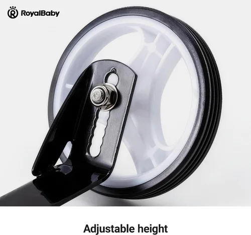 Vista 6 de RoyalBaby Ruedas de entrenamiento para bicicletas de niños de 12 pulgadas, soportes de acero resistentes y neumáticos de goma silenciosos, Negro