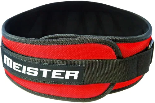 Vista 9 de Meister Cinturón de levantamiento de pesas de neopreno contorneado 6" soporte trasero Contoured support with lightweight mobility for squats