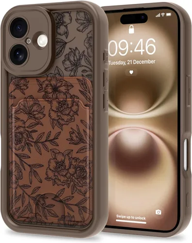 Vista 63 de MZELQ Compatible con iPhone 11 Funda TPU Soporte para Tarjetas Cubierta de Billetera, Protección de Cámara + Protector de Pantalla Funda Suave