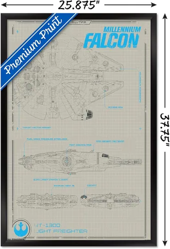 Vista 3 de Trends International Póster de pared Star Wars the Force Awakens X-Wing, 24 x 36