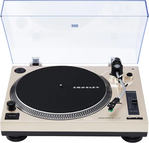 Vista 20 de Crosley KT100BT-CP - Sistema estéreo de tocadiscos Bluetooth con altavoces, champán