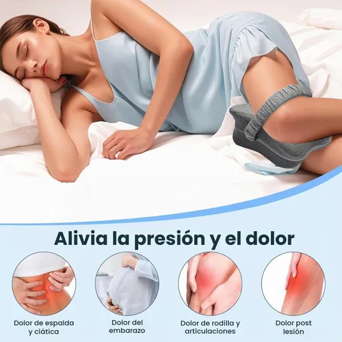 Vista 6 de Almohada de rodilla para dormir de lado, almohada larga de pierna de rodilla de 13.8 pulgadas para dormir de lado, almohada de espuma viscoelástica