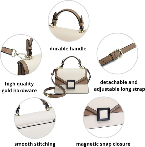 Vista 5 de Scarleton H2065 - Bolso de mano para mujer, monederos para mujer