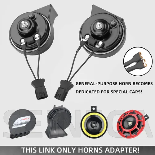 Vista 6 de SEINECA 2 Piezas Bocina de Coche Enchufe Especial Compatible con Adaptador de Bocina BWM Arnés de Cableado Cable Convertidor de Bocina de Coche.
