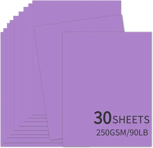 Vista 15 de 30 hojas de cartulina negra de 8.5 x 11 pulgadas, 250 gsm/90 libras, papel de cartulina grueso y suave, perfecto para invitaciones, menús, tarjetas