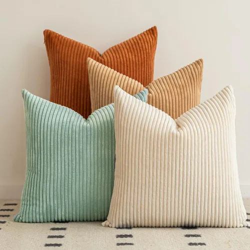 Vista 10 de LANANAS Fundas de almohada neutrales para sofá de 18x18 pulgadas, juego de 4 fundas decorativas de estilo granja boho para sala de estar, sofá