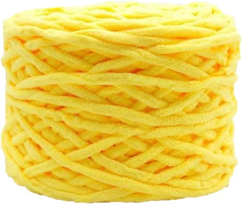 Vista 22 de Hilo de felpilla grueso y esponjoso, color negro, grueso, lavable, suave y cálido, hilo de punto a mano, hilo accesorio, 5.64 oz