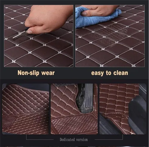Vista 4 de JONGIA Alfombrillas de automóvil compatibles con BMW, Mercedes-Benz, Toyota, Lexus, Honda, Hyundai, Kia, Jeep, Jaguar, Mazda, Nissan, Ford, Tesla