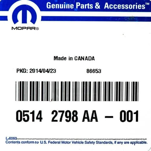 Vista 6 de Mopar 5142798AA Pieza de automóvil