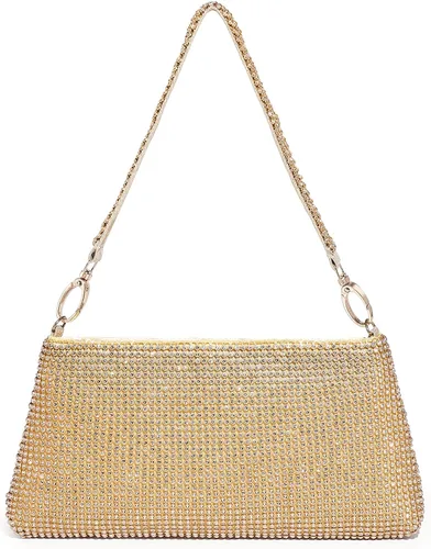 Vista 2 de YUWITA Bolso de noche con diamantes de imitación para mujer