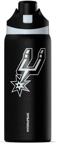 Vista 11 de Hydrapeak Botella de agua aislada de 32 onzas con licencia oficial de la NBA Atlanta Hawks Oasis con tapa y asa con botón de presión, botella