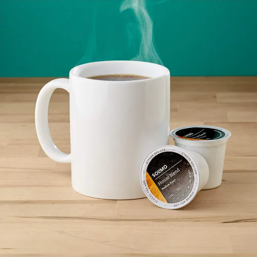 Vista 2 de Marca Amazon – Solimo Cápsulas de café tostado medio oscuro y tostado ligero, compatibles con cafeteras Keurig 2.0 K-Cup