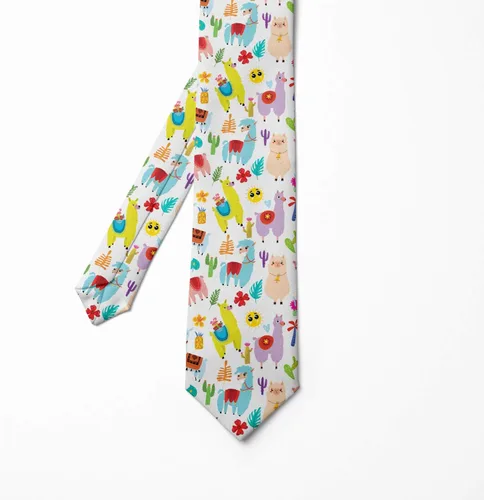 Vista 2 de Ambesonne Corbata multicolor moderna para hombre