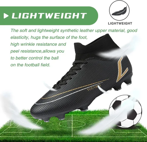 Vista 3 de CBUSTER Soccer Cleats Mens Outdoor Indoor Soccer Shoes Women for Big Boy AGTF