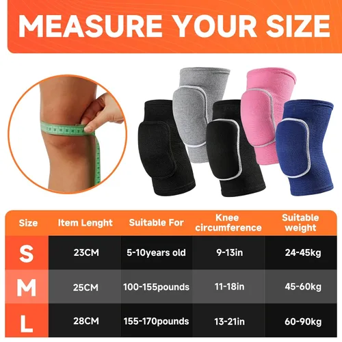 Vista 2 de Rodilleras de Voleibol rodilleras para Mujeres Niños Niñas, Rodilleras Suaves y Transpirables para Voleibol, Baile, Fútbol Americano, Yoga