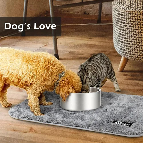 Vista 7 de Cuencos de acero inoxidable de doble pared para perro, 32 onzas, 64 onzas, platos antideslizantes sin BPA para mascotas, cuenco para comida y agua