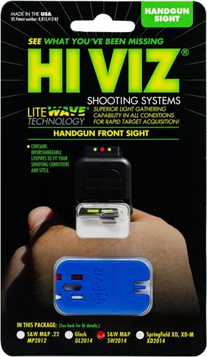 Vista 2 de HIVIZ SW2014 - Mira frontal estilo intercambiable para Smith y Wesson, M&P de tamaño completo