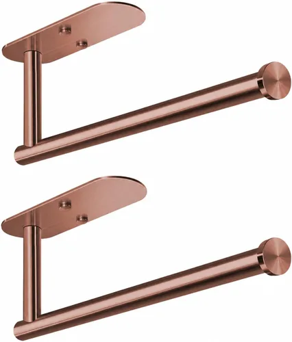 Vista 11 de VAEHOLD Soporte adhesivo para toallas de papel, rollo negro que se adhiere a la pared, acero inoxidable SUS304