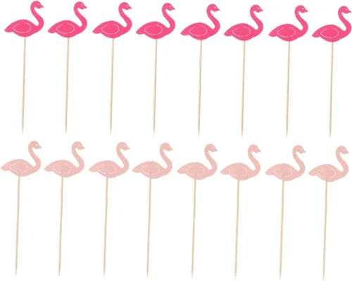 Vista 3 de TIDTALEO 100 piezas de cupcakes decorativos para bebidas, palillos de postre de boda, selecciones de comida de cumpleaños, selecciones de cupcakes