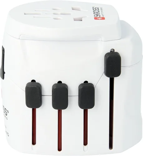 Vista 3 de Skross Pro+ Swiss Design Adaptador para viajes, con 3 polos., Blanco, 1.103110, 693watts