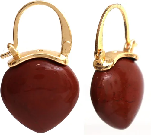 Vista 3 de Gempires Aretes Colgantes de Gemas Hechos a Mano, Aretes de Cristal Minimalistas y Simples, Joyería Hipoalergénica, Chapados en Oro, Diseño Clásico