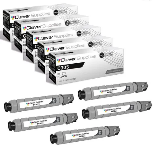 Vista 110 de CS - Cartucho de tóner compatible para Ricoh C220 406046 Color negro láser Aficio SP C220 Aficio SP C220A Aficio SP C220DN Aficio SP C220N Aficio SP