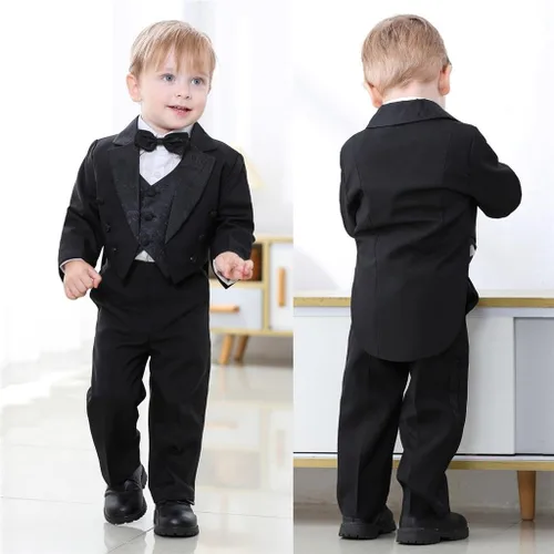Vista 6 de Dressy Daisy Esmoquin de ajuste clásico para bebé niño