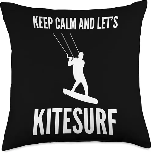 Vista 4 de Let's Kitesurf Harness, Wet Suit, Safety Leash Let's Kitesurf - Almohada para surfista, 16 x 16 pulgadas, multicolor