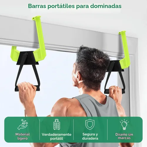Vista 5 de Portable Pull Up Bar for Doorway,Travel Pull Up Bar,Adjustable Home Gym Equipment,Dual Handle Design for Pull-Ups,Maximum Load Capacity of 330lb, No