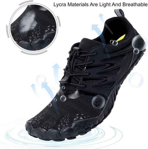 Vista 4 de L-RUN Zapatos de agua atléticos para senderismo para hombre y mujer