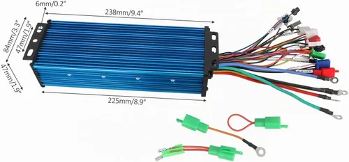Vista 3 de Controlador de motor sin escobillas de 36V/48V/52V/60V/72V/84V 40A-50A 1000W-2000W-2500W con panel de pantalla LCD para scooter eléctrico, bicicleta